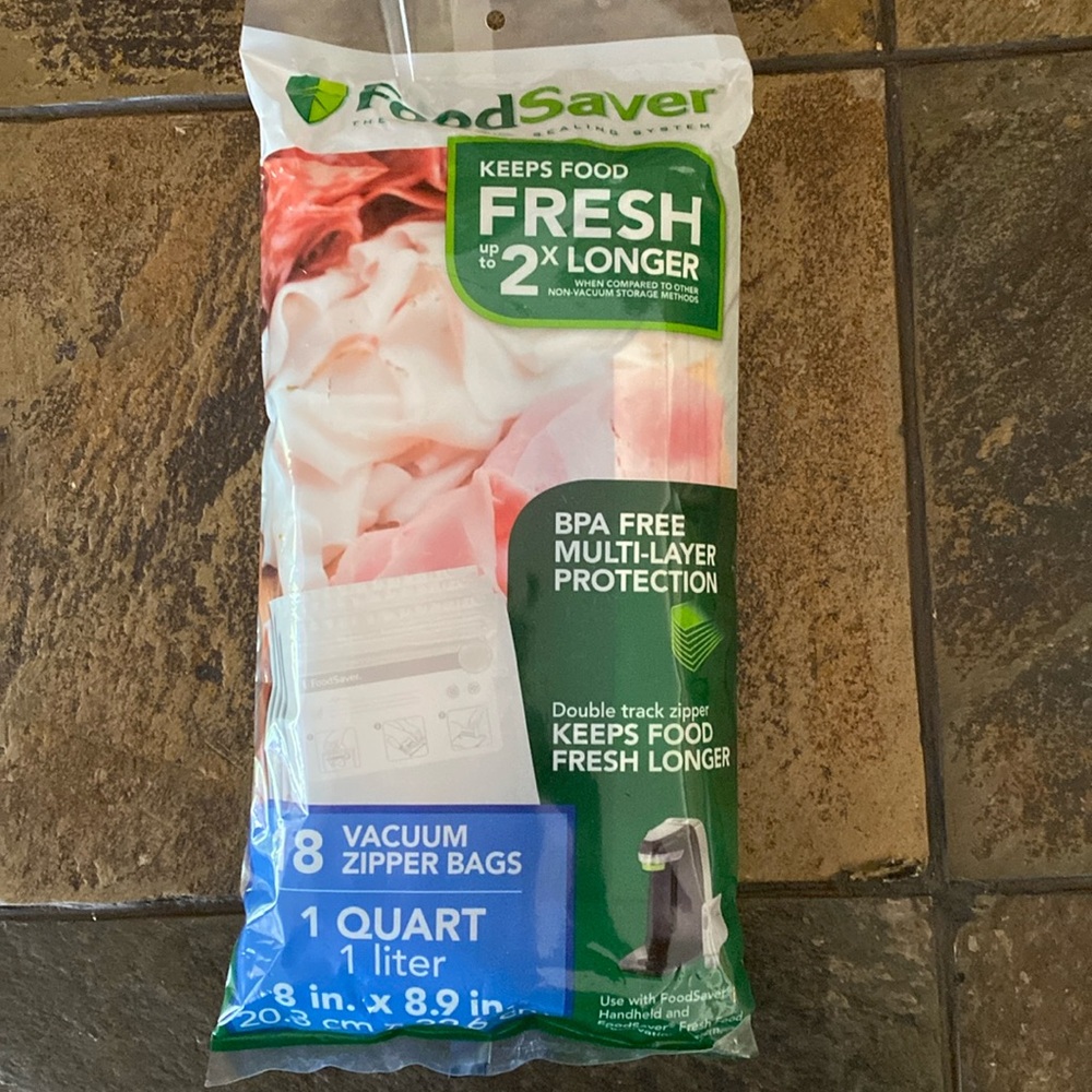 NIB FoodSaver 18 quart size vacuum zipper bags
